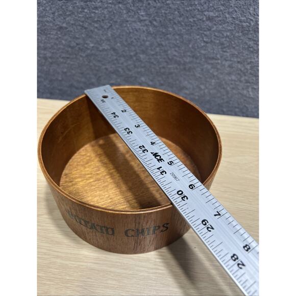 Vintage Rossini Mid Century Modern Set 3 Hand Made Wood Nesting Snack Bowls Teak - Picture 6 of 11